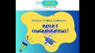 Batch 1 Congratulations! #medicalvirtualassistants #healthcareprofessionals #remotework #internship