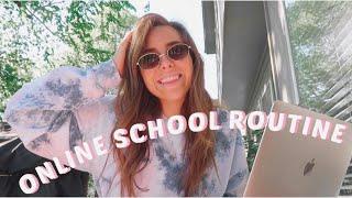 online school quarantine routine | day in the life | finals