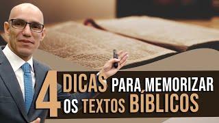 4 Dicas para memorizar os textos bíblicos