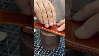 How to install copper rivets#shorts #bagmaking #leather #bag #brass  #shortsvideo #copper #rivet