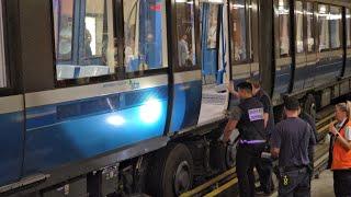 RARE! Montréal Métro train breakdown at McGill metro station with full action on video 🟢