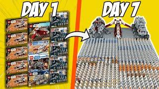 BUILDING a LEGO CLONE ARMY in 7 DAYS...