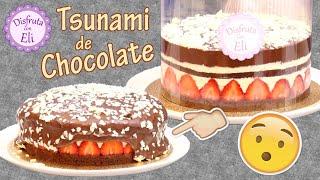 Pastel Tsunami de chocolate / Pastel de chocolate con efecto Tsunami / Tsunami cake