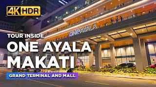 Tour Inside ONE AYALA MAKATI in 2024 | A Look at the MODERN Transport Terminal and Mall【4K HDR】