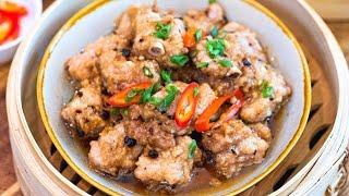 Cantonese Ribs with Black Bean Sauce Recipe (Dim Sum Style)