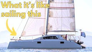 COME AND SAIL A PERFORMANCE CATAMARAN| Raw sailing and sounds | Schionning Arrow 1500