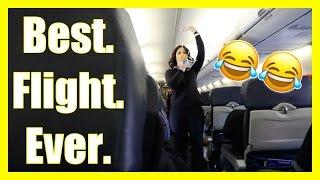 The FUNNIEST Southwest Airlines Flight Attendant EVER