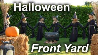 Halloween Outdoor Decor | Front Yard Halloween Decor | DIY | Natural Decorating Ideas | 2024