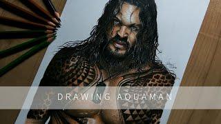 Drawing Aquaman (Jason Momoa) 2018 | Siddhant's Artwork