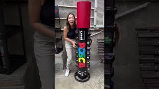Desenhando com a maior caneta Posca do mundo! #shorts #shortsvideo