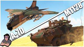 An All American STRUGGLE With "Nuclear" Results - M1128 Stryker & A-7D - War Thunder