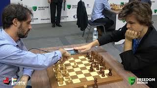 The way in which Magnus Carlsen grinds in equal positions | Cheparinov vs Carlsen | World Blitz 2022