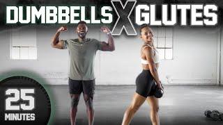 25 Minute Dumbbell Glute Workout [Booty Building //Strength Training]