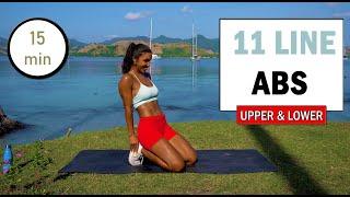 15 min Intense ABS - Upper & Lower Abs (11 Line Abs) | The Modern Fit Girl Abs