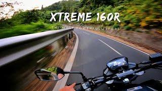 2023 Hero Xtreme 160R 4V Raw Exhaust Note Ride - The Best Handling Bike in 160CC Segment