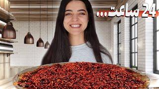 ۲۴ ساعت فقط نودل خوردم  آب نودل چه سمی بود