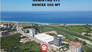 Alanya Demirtaş Satılık 1+1 Daire Deniz manzaralı