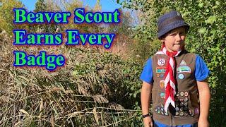 Beaver Scout Earns Every Badge in the Canadian Path