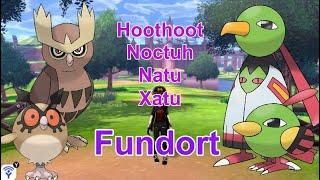 Hoothoot, Noctuh, Natu, Xatu fangen | Pokemon Schwert und Schild