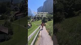 Overhyped place to not include in your Switzerland trip #shorts #switzerland #lauterbrunnen #hyped