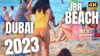 JBR Beach Walk tour Dubai 2023|Jumeirah Beach Residence |Dubai beach walking tour 4k|Jbr beach dubai