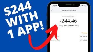 How I Made $244 With One App For Free (Make Money Online)