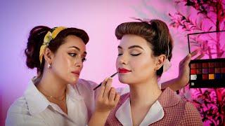 ASMR Satisfying Pin-Up Perfect: 1950s Makeup | ASMR Unintentional Triggers Soft Spoken Roleplay