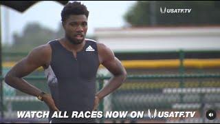 Noah Lyles vs Justin Gatlin 100m Star Athletics Sprint Showcase, Montverde Academy, Montverde.