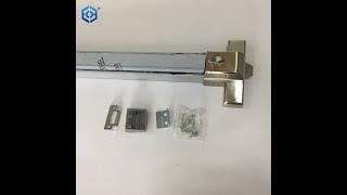 Stainless Steel Push Bar Panic Exit Device with Exterior Lever