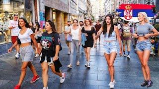  Belgrade Serbia Walking Tour  With Beautiful Serbian Girls 2024 4K HDR