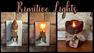 Making Primitive Silicone Nightlight Bulbs ~ Primitive Candle Makeover