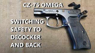 CZ-75 Omega (or CZ P) Switching Safety to Decocker and Back