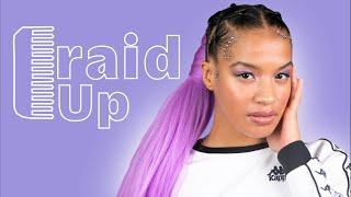 Purple Crisscross Pony | The Braid Up | Cosmopolitan SA