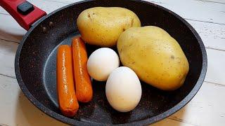 If you have 2 potatoes, 2 eggs and 2 sausages make this delicious recipe for your family