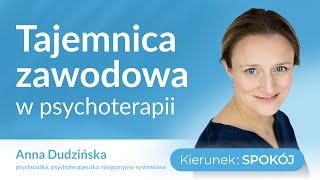 Tajemnica zawodowa w psychoterapii