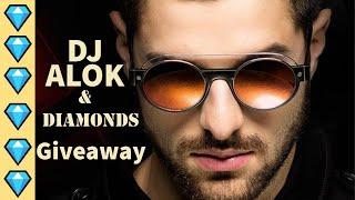 Live DJ ALOK & DIAMONDS GIVEAWAY | GARENA FREE FIRE | Rocking Support | #djalokgiveaway #freefire