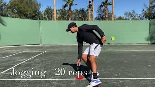 Warm up routine before workout or practice with Coach Brian Dabul / Tennis training
