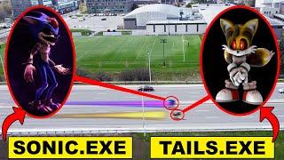 DRONE CATCHES TAILS.EXE AND SONIC.EXE RACING ON A HIGHWAY! | TAILS.EXE VS SONIC.EXE (MUST WATCH)