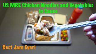 US MRE Menu 3 - Chicken Noodles and Vegetables in Sauce