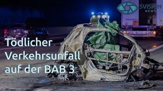 Frankfurt: Schwerer Verkehrsunfall - Autobahn stundenlang gesperrt