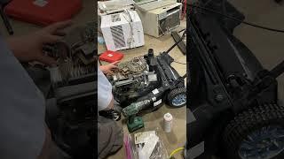 Troubleshooting and fixing an old lawnmower. #HandsomeOrHandy #Eco-Friendly #RepairNotReplace