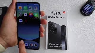 Unboxing Xiaomi Redmi Note 14, Test camera, fiche technique, Sim card, fingerprint