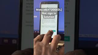 Moto e6 (xt2005dl) Frp bypass setup not complete working #viral #shorts #devices