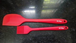 Silicone Non-Stick Heat Resistant Spatula and Basting Brush