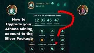 how to Upgrade your Athene Mining accountto the Silver Package?