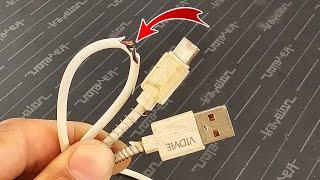 Do not throw away the original cable of the phone, but fix it in seconds