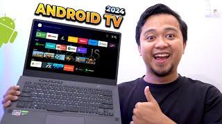 Aku Ubah Laptop Windows Jadi ANDROID TV! Cara Install Android TV di Laptop 2024