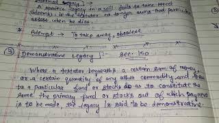 Kinds of Legacies (Sec. 142 - 151) (Family Law) (6th Semester) (Part 82)