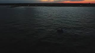 SUNSET WALBERSWICK SOUTHWOLD.  DRONE SUFFOLK DJI PHANTOM