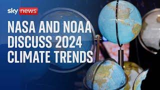 NASA and NOAA discuss the major climate trends of 2024